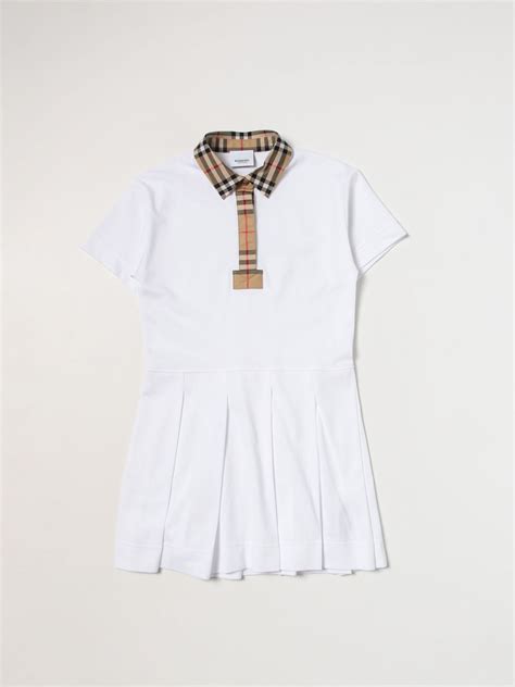 burberry kids white dress|Burberry kids dress collection.